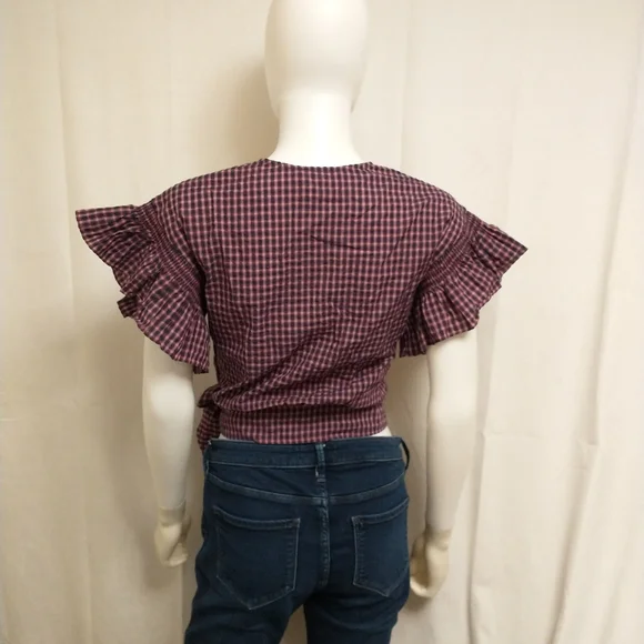 Madewell Checkered Crop Top - Picture 10 of 11